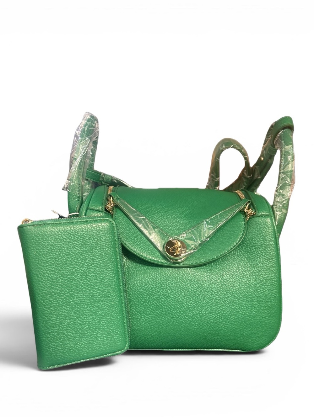 NWT! Hermes “Mini Lindy” Look-A-Like in “Menthe” (GREEN), WALLET INCLUDED!!!